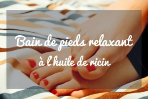 Bain de pieds relaxant